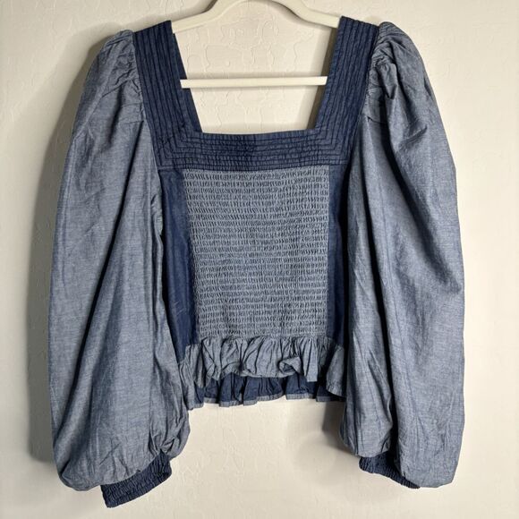 Anthropologie Love The Label Puff Blouse - Picture 7 of 7